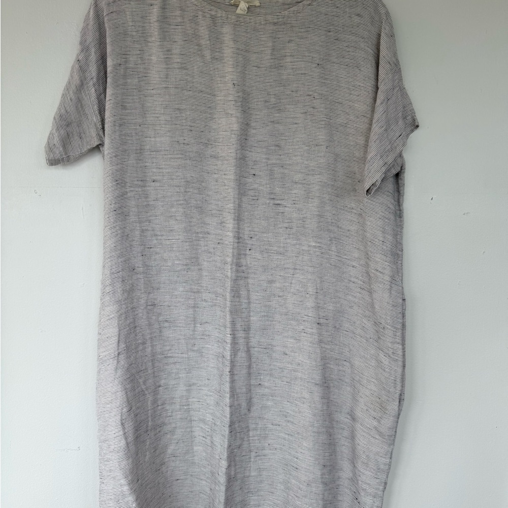 Eileen Fisher Organic Linen Shift Dress